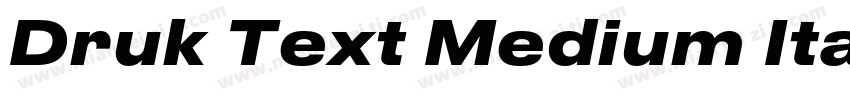 Druk Text Medium Italic字体转换